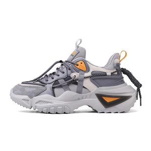 Mens Strong Casual Fashion Chunky Sneakers Height Increasing Spring Thick Sole Footwear Fashion High Quality Sneakers Slip on Walking Shoes High Top Casual Shoes For Men
