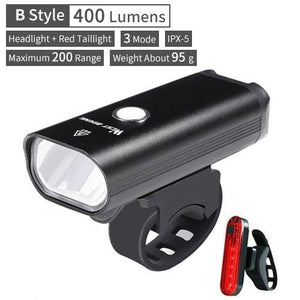 Waterproof Bicycle Light Smart Front Lamp Headlight With Horn USB Rechargeable LED Cycling Flashlight Bicycle Lights Set Powerful Lumens LED Bike Front For Adults Road Cycling Safety Flashlight