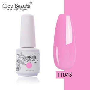 New 2022 Women Gel Nail Polish Pure Pink UV Gel Nail Polish Art Manicure Luxury Colorful Design For Ladies and Womens