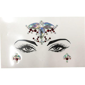 3D Makeup Tattoo Face Gems Glitter Face Jewels Crystal Stickers Face Glitter for Festival Carnival Party