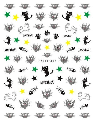 Newest Cats 3D Nail Art Sticker Decal Template Nail Tool Decorations Cute Nail Stickers for Kids and Little Girls Sheets Self Adhesive Nail Art Stickers 3D Animal Nail Decals Nail Art Decoration Set Including Cat Dog Strawberry Bear Chick Bunny Pat