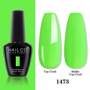 Womens Gel Nail Polish Multi Glossy and Matte Colors Elegant Manicure Design For Womens