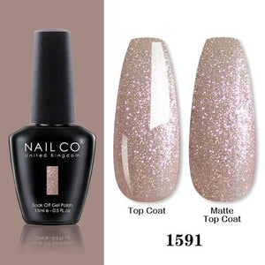 Womens Gel Nail Polish Multi Glossy and Matte Colors Elegant Manicure Design For Womens