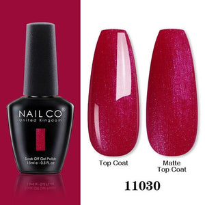 Womens Gel Nail Polish Multi Glossy and Matte Colors Elegant Manicure Design For Womens