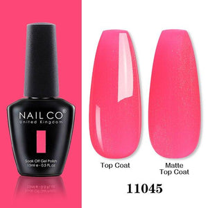 Womens Gel Nail Polish Multi Glossy and Matte Colors Elegant Manicure Design For Womens