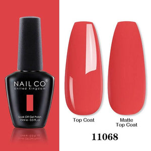 Womens Gel Nail Polish Multi Glossy and Matte Colors Elegant Manicure Design For Womens