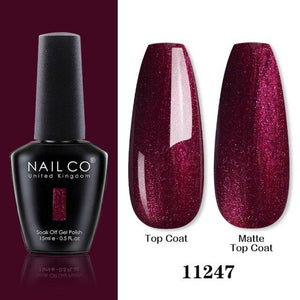 Womens Gel Nail Polish Multi Glossy and Matte Colors Elegant Manicure Design For Womens
