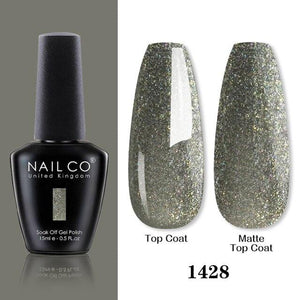Womens Gel Nail Polish Multi Glossy and Matte Colors Elegant Manicure Design For Womens