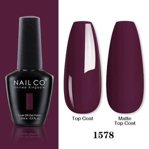 Womens Gel Nail Polish Multi Glossy and Matte Colors Elegant Manicure Design For Womens