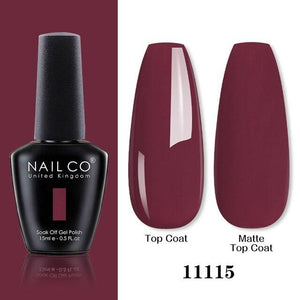Womens Gel Nail Polish Multi Glossy and Matte Colors Elegant Manicure Design For Womens