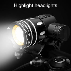 LED Headlight For Bike Electric Scooter USB Rechargeable LED Light Front Lamp High Lumens Brightness Bicycle Light Front With Strong Battery Portable Waterproof Flashlight For Night Cycling