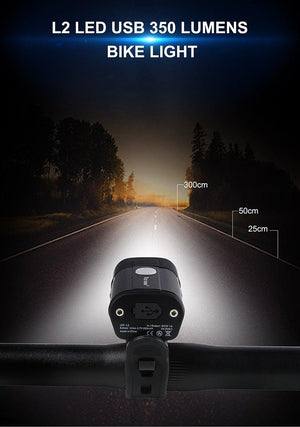 Front Bicycle Light USB Rechargeable LED Bike Light Waterproof Cycling Headlight Climbing Safety Flashlight Lamps Bike Light Super Bright Bicycle Light Easy To Install Fits All Bikes Headlights With Modes