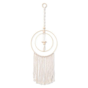 Handmade Wall Art Home Wall Decor Woven Hanging Tapestry Tassel Wind Chimes Wall Hanging Ornaments  Hand Macrame Wall  For Wall Wedding Living Room Gallery Patio Apartment Yard Decor
