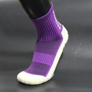 Unisex Cycling Socks Football Socks Round Silicone Suction Cup Grip Anti Slip Soccer Socks Sports Baseball Rugby Socks For Men And Women