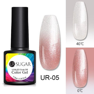 Luxury Modern Elegant Colorful Diamond Gel Nail Polish UV Temperature Color Changing Elegant Fashion Rainbow Colors For Womens