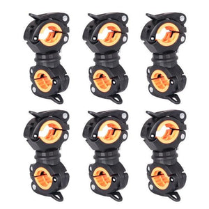 Bicycle Light Bracket Bike Lamp Holder LED Headlight Pump Stand Quick Release Mount 360 Degree Rotatable Universal Flashlight Mount Holder Mount Bicycle Mounting Bracket Flashlight Holder