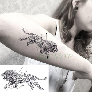Waterproof Animal Temporary Tattoo Sticker Wolf Modern Tatoo Foot Neck Luxury Tattoos For Men Women