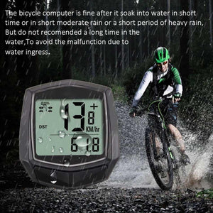 Bike Speedometer Waterproof Wired Digital Bike Ride Odometer Bicycle Cycling Speed Counter Bicycle Accessories Waterproof Cycling Odometer With Automatic Wake-Up Multi-Function LCD Backlight Display Bicycle Computer Best For Bikers
