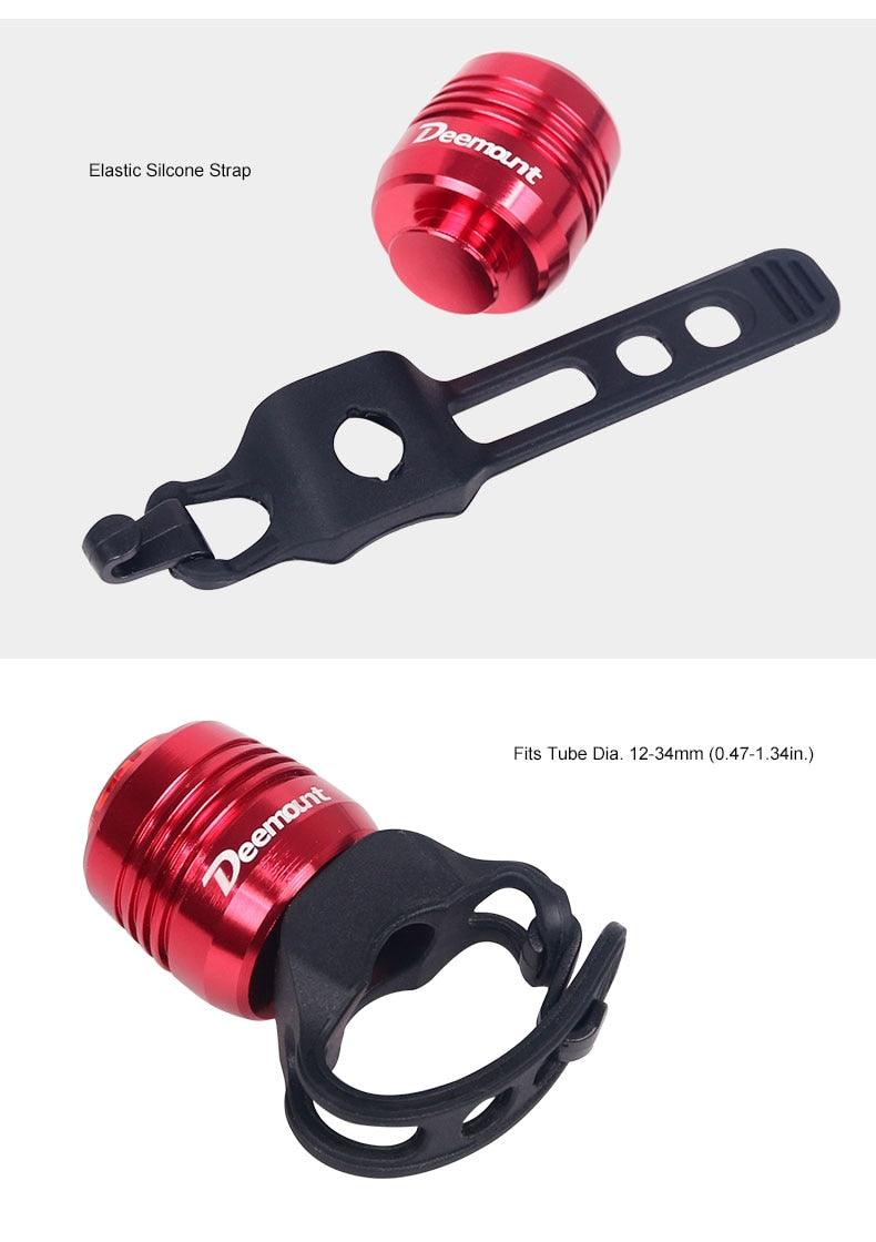 Bicycle Rear Light Bike Warning Lamp USB Charge Red White Light Color Safety Headlight Bike Tail Light Rechargeable Ultra Bright Bike Rear Light USB Rechargeable Bike LED Light