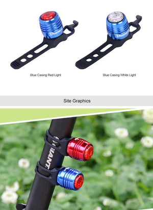 Bicycle Rear Light Bike Warning Lamp USB Charge Red White Light Color Safety Headlight Bike Tail Light Rechargeable Ultra Bright Bike Rear Light USB Rechargeable Bike LED Light