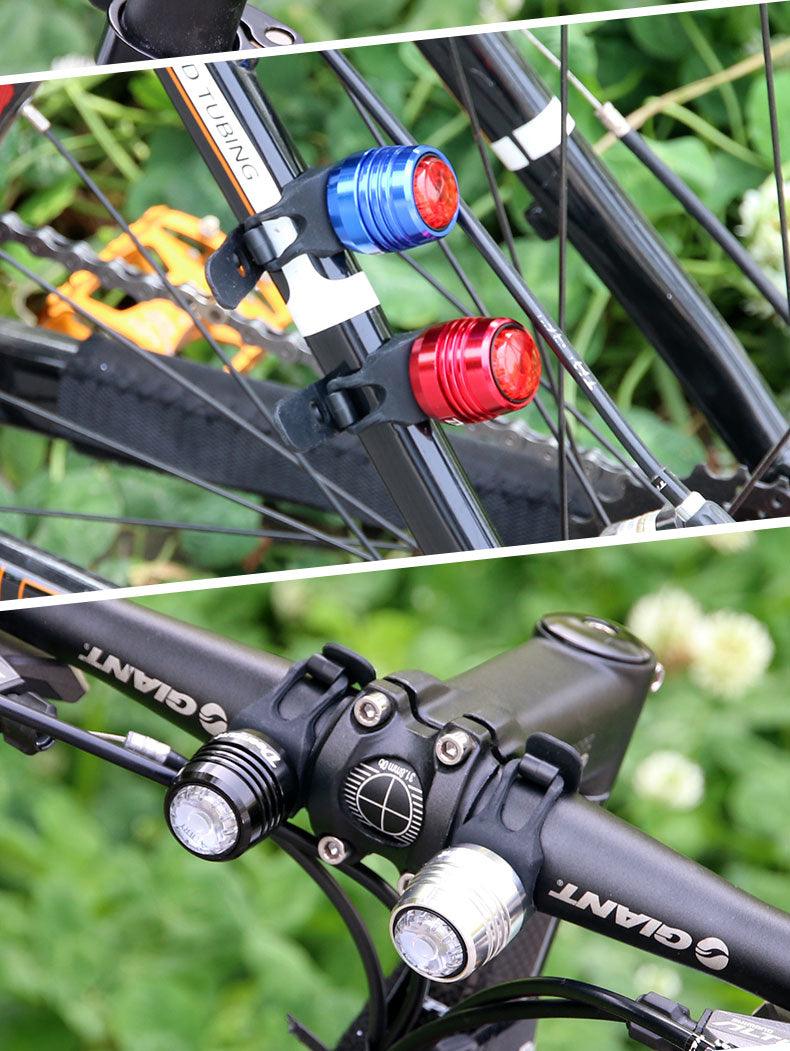 Bicycle Rear Light Bike Warning Lamp USB Charge Red White Light Color Safety Headlight Bike Tail Light Rechargeable Ultra Bright Bike Rear Light USB Rechargeable Bike LED Light