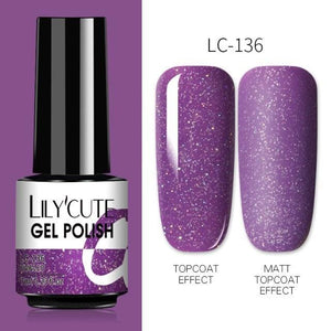 2022 New Fashion Purple Womens Nail Gel 7ml Permanent UV LED Base Matte Glossy Luxury Colorful Effect Nail Gel for Women and Girls