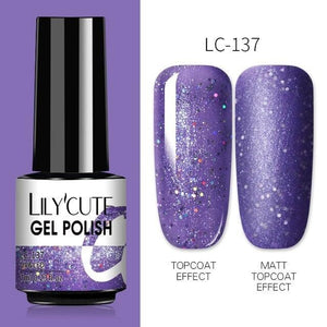 2022 New Fashion Purple Womens Nail Gel 7ml Permanent UV LED Base Matte Glossy Luxury Colorful Effect Nail Gel for Women and Girls