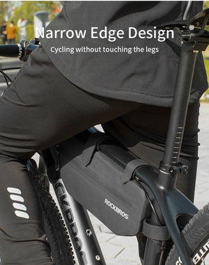 Cycling Bicycle Bags Top Tube Front Frame Bag Waterproof Road  Dirt-resistant Bike Accessories Bags  Bike Frame Bag Waterproof Bike Elegant Design Bag Bicycle Under Top Tube Bag Corner Pouch Storage Bag For Cycling Accessories