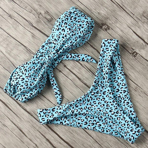 Solid Bikini Set Swimsuit Women Bikini Swimwear Female Halter Top Bathing Suit Swimming Wear Bikini High Cut Swimsuit High Waist Plus Size Summer Swimwear