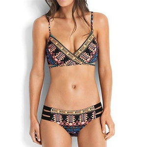 Bikini Pad Push Up Swimwear Women Swimsuit Bath Suit Bikini Set Beachwear Two Piece Costume Summer Bikini Women's Push Up Bathing Suits Swimsuits Halter Bandage Two Piece Bikini
