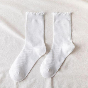 Fashion Lace Ruffled Soft Cotton Female Sock Spring And Summer Cute Socks Sweet Princess Girls Comfortable Breathable Cute Socks For Women