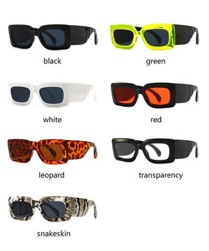 Oversized Square Sunglasses Classic Square Sunglasses For Men & Women Sun Glasses In Snake Pattern For Traveling Shades Female