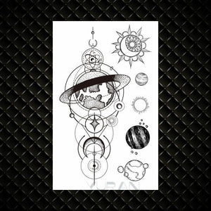 Fashion Small Sexy Black Temporary Waterproof Tattoo Cute Star Heart Tattoos Sticker Body Finger Tattoo For Kids Womens
