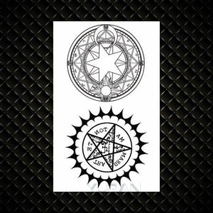 Fashion Small Sexy Black Temporary Waterproof Tattoo Cute Star Heart Tattoos Sticker Body Finger Tattoo For Kids Womens
