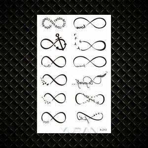 Fashion Small Sexy Black Temporary Waterproof Tattoo Cute Star Heart Tattoos Sticker Body Finger Tattoo For Kids Womens