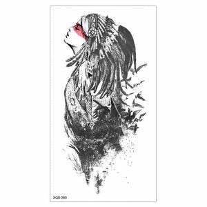 Big Tiger Lion Waterproof Temporary Sticker Tattoo Arm Legs Fake Tattoo Stickers For Adults Realistic Luxury Design For Mens Womens