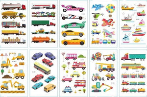 10pcs Dinosaur Sticker Temporary Tatoo Waterproof Colorful Elegant Children Tattoos