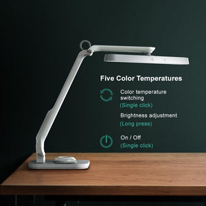 Remote Control LED Desk Lamp Eye-Caring Adjustable Office Lamp USB Charging Touch Control Memory Function Reading Table Lights Decorative Table Lamp Cute Study Lamps for Bedroom Décor