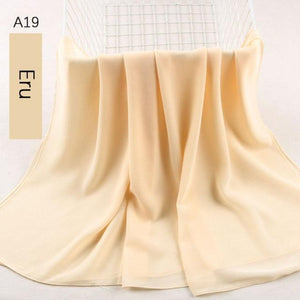 Fashion Soft Long Plain High Quality Premium Heavy Lightweight Elegant Chiffon Hijab Scarf  Scarves Hijabs Lightweight Islamic Head Wear Escharpe Shawls Long Shawls For Women