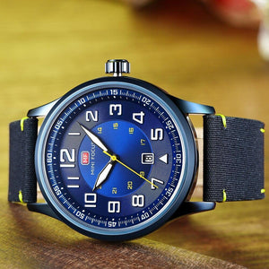 Casual Sport Mens Watch Luxury Green Round Design Waterproof Analog Quartz Classic Fashion Wrist Watch