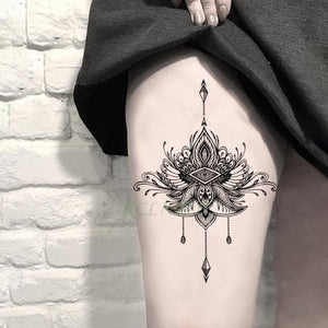57 Sheets Temporary Tattoo Stickers Set Waterproof Temporary Tattoo Waist Arm Modern Stylish Big Black Tattoos For Womens Mens