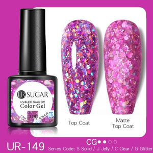 Fluorescent Gel Nail Polish Yellow Green High Quality Colors UV Strong Matte Effect Luxury Design For Girls and Women