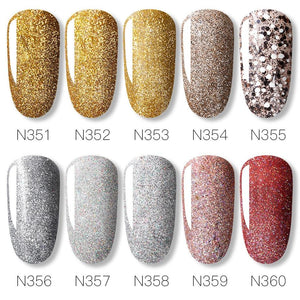 New Womens Fashion Gel Nail Polish UV LED Semi Permanent Matt Glossy Effect Luxury Manicure Design