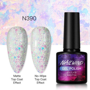 New Womens Fashion Gel Nail Polish UV LED Semi Permanent Matt Glossy Effect Luxury Manicure Design