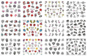 Pop Art Nail Stickers Sexy Girl Designs Comics Water Transfer Decals Manicure Lips Nail Art Decorations Slider Nail Art Stickers Decals Nail Art Supplies Valentines Day 3D Self-Adhesive Nail Decorations Accessories Women Girls Manicure Decorations
