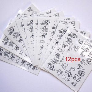 Pop Art Nail Stickers Sexy Girl Designs Comics Water Transfer Decals Manicure Lips Nail Art Decorations Slider Nail Art Stickers Decals Nail Art Supplies Valentines Day 3D Self-Adhesive Nail Decorations Accessories Women Girls Manicure Decorations