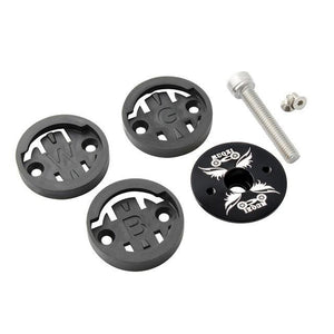 Bike Computer Mount Stem Top Cap Stopwatch Bracket Road Bicycle Speedometer Fixed Holder Base Universal Aluminum Riding Mobile Holder Connect Quickly System MTB Road Bicycle Handlebar