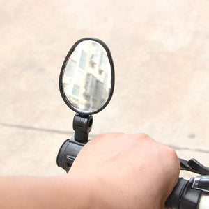 Bicycle Rearview Mirror Universal Handlebar Rearview Mirror 360 degree Rotate Rear View For Bike Bicycle Cycling Accessories Bicycle Rear Adjustable Rearview Mirror 360° Rotatable Rear-View Mirrors Handlebar Mounted Glass Mirror Universal Rearview