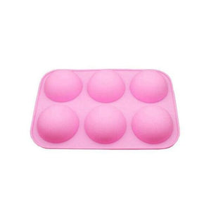 Half Sphere Silicone Soap Molds Bakeware Cake Decorating Tools Pudding Jelly Chocolate Fondant Mould Ball Biscuit Baking Mould 6 Holes Silicone Mold Half Ball Sphere For Making Chocolate Cake Jelly Pudding Handmade Soap
