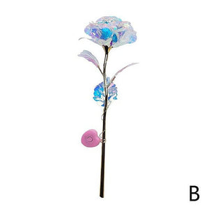 24k Aluminum Foil Lighting Rose Gift For Women Valentine's Day Mother's Day Birthday Thanksgiving Day Christmas Wedding Anniversary